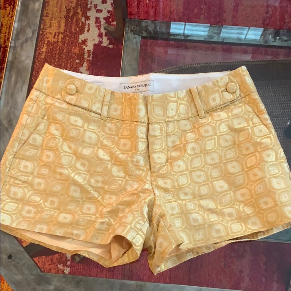 Banana Republic shiny shorts